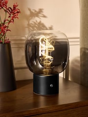 Smoke Grey Aston LED Rechargeable Battery Operated Touch Table Lamp - Image 1 of 1
