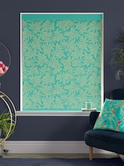 Sara Miller Green Little Leaves Made to Measure Roller Blinds - Image 2 of 6