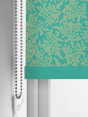 Sara Miller Green Little Leaves Made to Measure Roller Blinds - Image 5 of 6