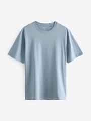 Bleu/Blanc/Vert/Écru/Violet/Gris - Ajustement régulier - Lot de t-shirts Essential 6 coton - Image 15 of 15