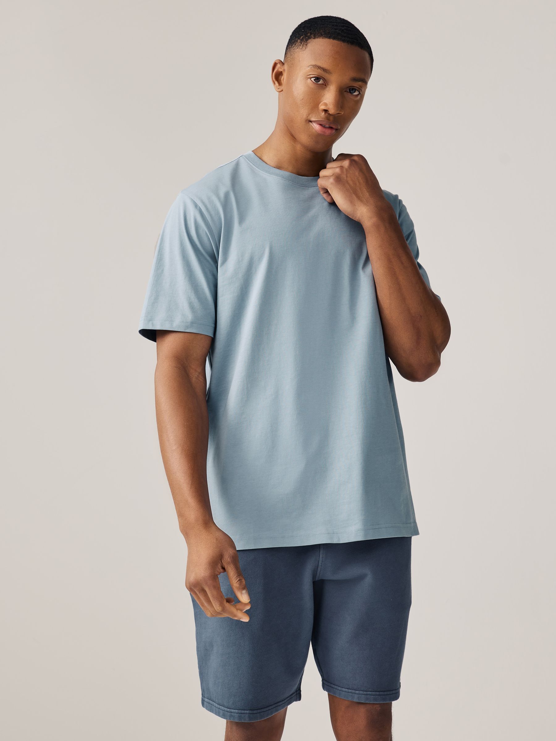 Buy Blue/White/Green/Ecru/Purple/Grey Regular Fit Essential
