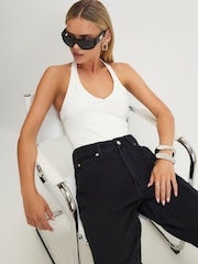 Vaqueros rectos holgados para talla Petite de River Island - Imagen 4 de 4