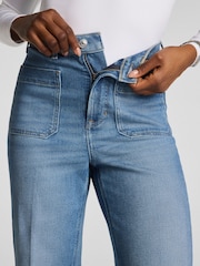 Spanx Authentic 360 Easy zvonové džíny s nakládanými kapsami - Obrázek 4 z 6