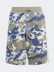 adidas Originals Grey/Blue Camo Shorts - Image 1 of 11