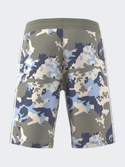 adidas Originals Grey/Blue Camo Shorts - Image 2 of 11