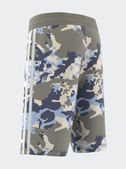 adidas Originals Grey/Blue Camo Shorts - Image 3 of 11