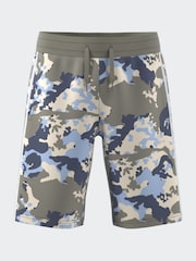 adidas Originals Grey/Blue Camo Shorts - Image 6 of 11