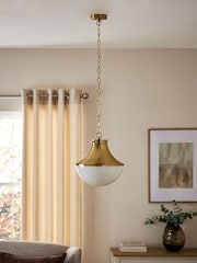 Brass Hardwick Dual Mount Height Adjustable Ceiling Light - Image 2 of 5