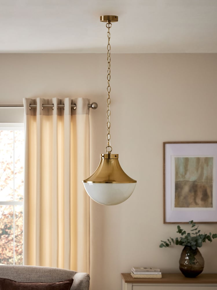 Brass Hardwick Dual Mount Height Adjustable Ceiling Light - Image 2 of 5