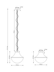 Brass Hardwick Dual Mount Height Adjustable Ceiling Light - Image 4 of 5