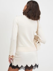 River Island Cream Pretty Trim Top - Image 2 of 4
