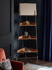 Black Hudson Shelf Floor Lamp - Image 2 of 5