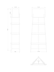 Black Hudson Shelf Floor Lamp - Image 4 of 5