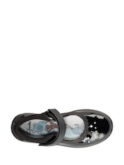 Clarks Black Patent Multi Fit Kids Leather Sea Shimmer Shoes - Image 5 of 10