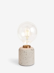 White Terrazzo Rechargeable Touch Wireless Table Lamp - Image 5 of 7