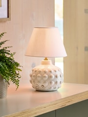 White Bibury Small Rechargeable Wireless Table Lamp - Image 1 of 7