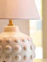 White Bibury Small Rechargeable Wireless Table Lamp - Image 3 of 7