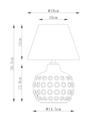 White Bibury Small Rechargeable Wireless Table Lamp - Image 4 of 7