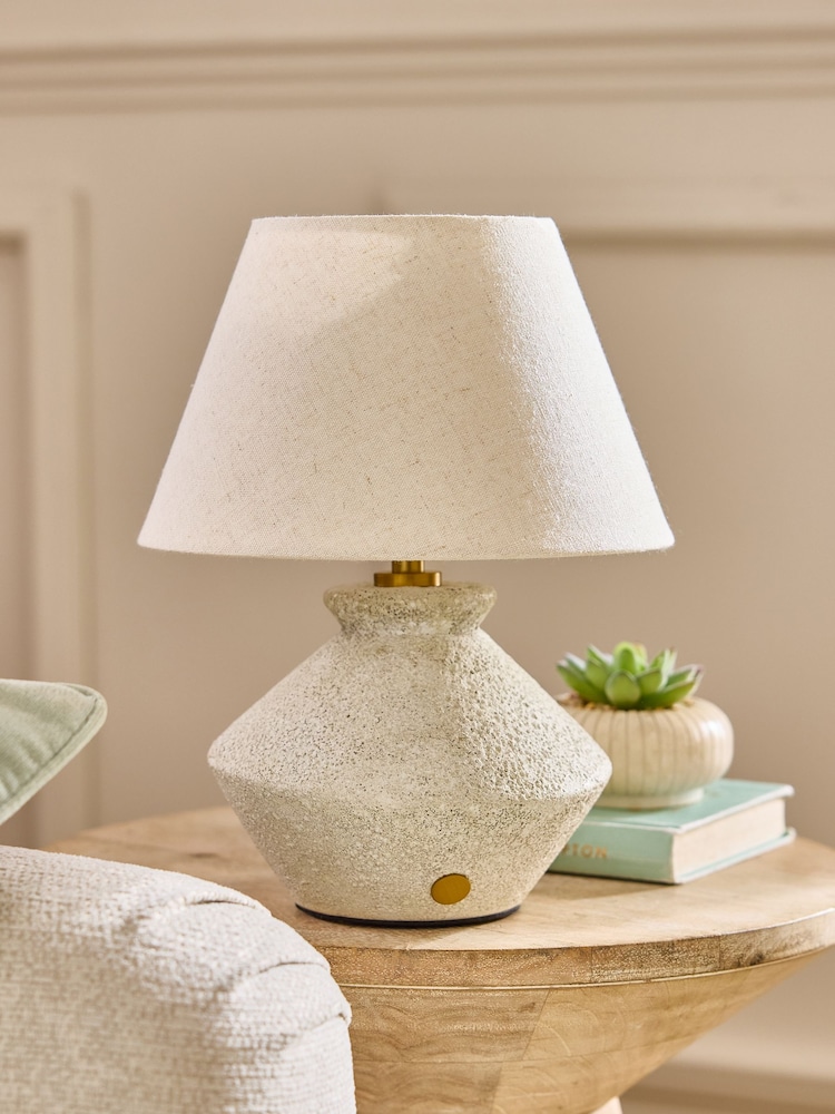 Grey Kineton Small Rechargeable Wireless Table Lamp - Image 2 of 5