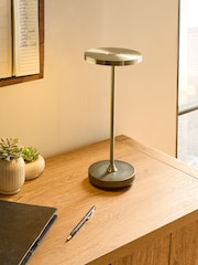 Brass Hartwell Rechargeable Touch Wireless Table Lamp - Image 1 of 6