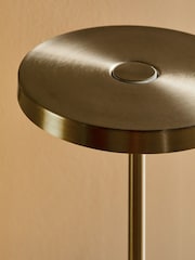 Brass Hartwell Rechargeable Touch Wireless Table Lamp - Image 3 of 6