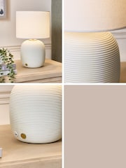 Ivory Hadleigh Rechargeable Touch Wireless Table Lamp - Image 2 of 6
