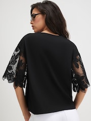 River Island カットワークスリーブトップス - 画像 3 / 4