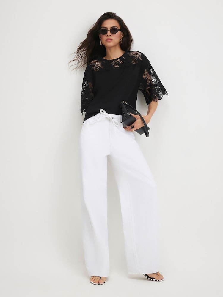 River Island カットワークスリーブトップス - 画像 4 / 4
