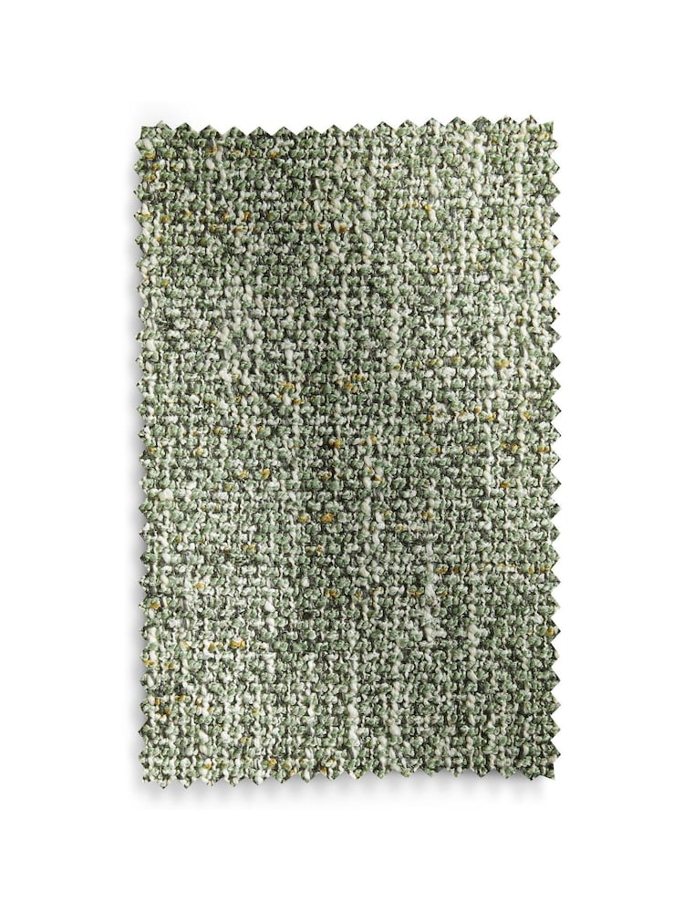 Green Bobble Texture Blackout/Thermal Eyelet Curtains - Image 5 of 5