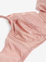 Rose Pink DD+ Non Pad Balcony Smoothing Animal Mesh Underwired with Side Support Bra - Image 7 of 7