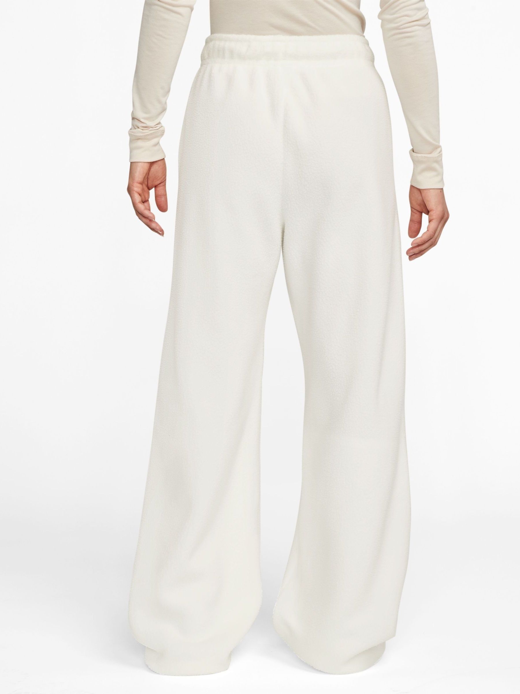 White wide leg joggers clearance