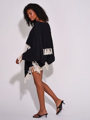 South Beach Fringe Poncho Cover-Up - Obrázek 2 z 5