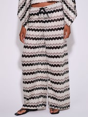 South Beach Crochet Wide Leg Trousers - Obrázek 4 z 4