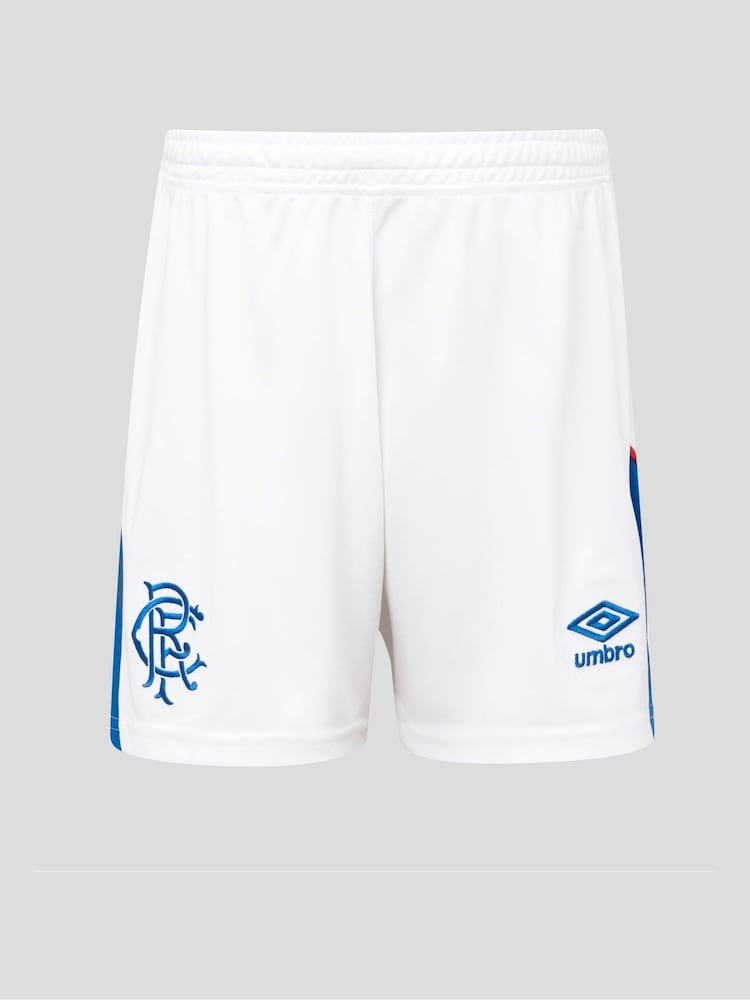 Castore White Rangers Home Shorts - Image 1 of 3
