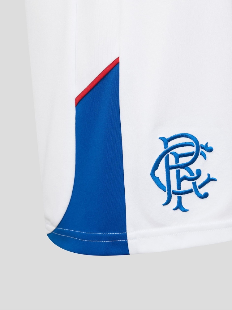 Castore White Rangers Home Shorts - Image 3 of 3