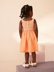 Orange Butterfly 100% Cotton Dress (3mths-7yrs) - Image 3 of 7