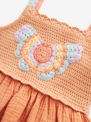 Orange Butterfly 100% Cotton Dress (3mths-7yrs) - Image 7 of 7