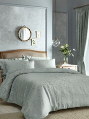 Appletree Green Worcester Jacquard Duvet Cover Set - Image 1 of 3