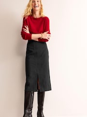 Boden Black Wool Pencil Skirt - Image 3 of 5