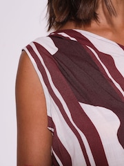 South Beach Striped One Shoulder Top - Bild 3 von 4