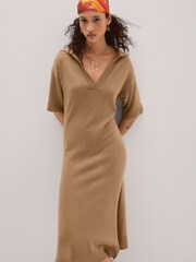 Mango Knitted Dress with Openings - Image 1 of 9