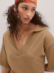 Mango Knitted Dress with Openings - Image 2 of 9