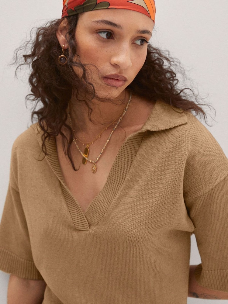 Mango Knitted Dress with Openings - Image 2 of 9