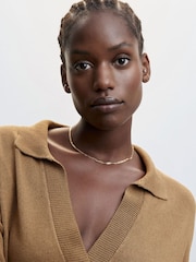 Mango Knitted Dress with Openings - Image 6 of 9