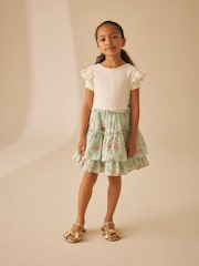 Laura Ashley Ecru and Green Holiday Twofer - Image 3 of 13