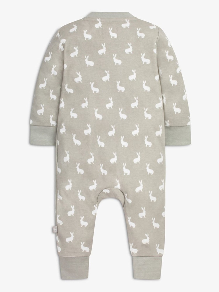 The Little Tailor Baby Front Zip Soft 100% Cotton Sleepsuit - Image 5 of 7