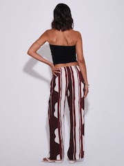 South Beach Gestreifte Hose mit weitem Bein - Bild 2 von 4