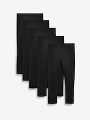 Schwarz - Leggings im 5er-Pack (3–16 J.) - Bild 1 von 8