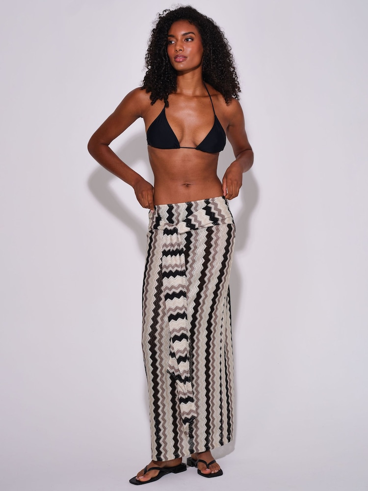 South Beach Crochet Tie Front Maxi Skirt - Obrázek 1 z 4