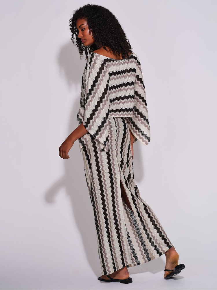 South Beach Crochet Tie Front Maxi Skirt - Obrázek 2 z 4